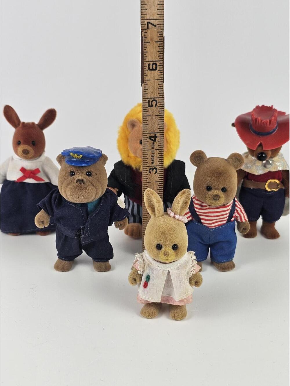 Collection 1980s Tonka Maple Town Character Figure Set Bulldog Rabbit Lion Wolf - Picture 3 of 15